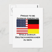 ドイ誇りを持ったツ系アメリカ人 ポストカード (正面/裏面)