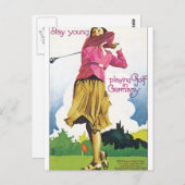 ドイ遊ツヴィンテージ旅行ポスター ポストカード (正面/裏面)