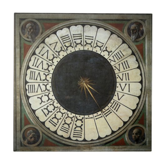 ドゥオモの時計（1436） by Paolo Uccello タイル (正面)