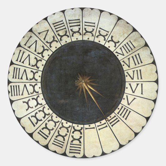 ドゥオモの時計（1436） by Paolo Uccello ラウンドシール (正面)