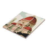 ドゥオモinフィレンツェItaly Vintage Travel Art タイル (側面)