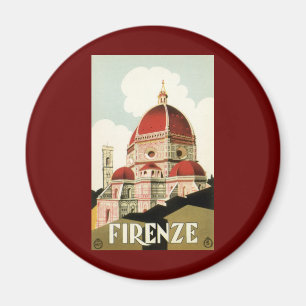 ドゥオモinフィレンツェItaly Vintage Travel Art マグネット
