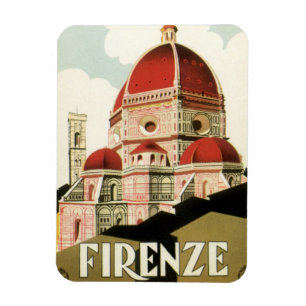 ドゥオモinフィレンツェItaly Vintage Travel Art マグネット