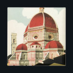 ドゥオモinフィレンツェItaly Vintage Travel Art マグネット<br><div class="desc">ヴィンテージイラストレーションヨーロッパの旅行ポスターまたはラゲージラベルは、イタリアのフィレンツェからCattedrale di Santa Maria del Fiore、フィレンツェの大聖堂またはドゥオモをフィーチャー。クラシック宗イタリアン教建築。</div>