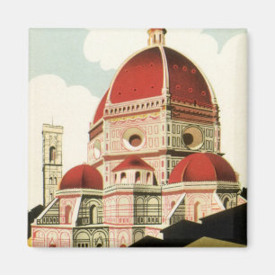 ドゥオモinフィレンツェItaly Vintage Travel Art マグネット