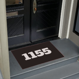 ドゥオーマハウスフラットアパートメントアールワークプレイスブラック ドアマット