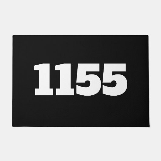 ドゥオーマハウスフラットアパートメントアールワークプレイスブラック ドアマット (正面)