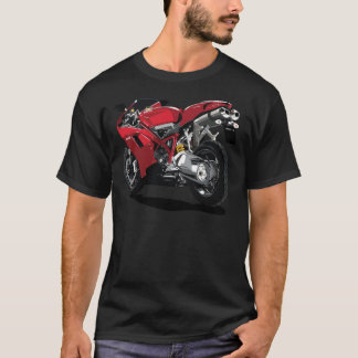 ドゥカティ848バイクカークラシックトゥーンTシャツ Tシャツ