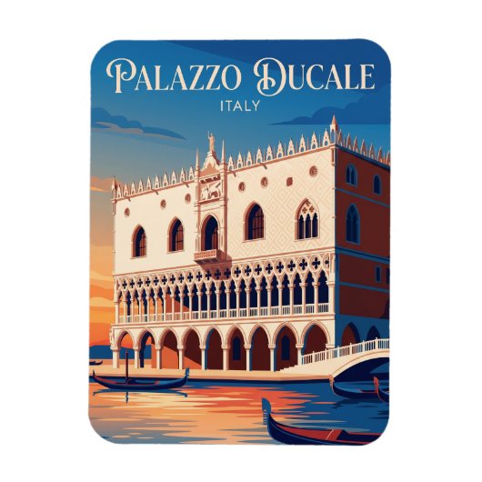 ドゥカーレ宮殿、ヴェネツィア、イタリア イタリア マグネット (縦)