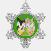 ドゥクレスシックスヘン スノーフレークピューターオーナメント (正面)