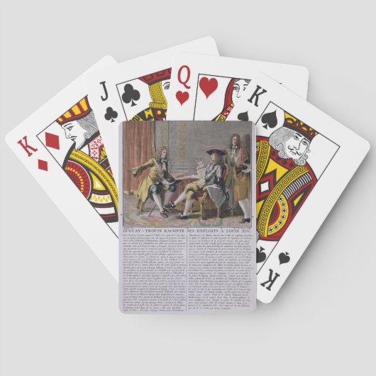 ドゥグアイ・トルイン（1673年～1736年）は海軍の経験値を語っている トランプ (裏面)