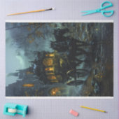 ドゥスクでゴシック様式のキャリッジに乗る 薄葉紙 (クラフト)