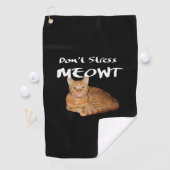 ドゥストレスミオウ – オレンジキャットストレス私アウト ゴルフタオル (インサイチュ)