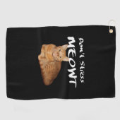 ドゥストレスミオウ – オレンジキャットストレス私アウト ゴルフタオル (横)