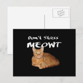 ドゥストレスミオウ – オレンジキャットストレス私アウト ポストカード (正面/裏面)