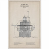 ドゥックスベリー桟橋ライトハウス – Massachusetts -SBD シール (正面)