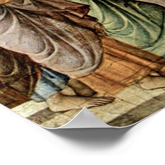 ドゥッチョ・ディ・ブオニセグナ – キリストは使徒たちに現れる ポスター (角)