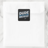 ドゥデザイズマイバースデーパーティハッピーお祝い スクエアシール (バッグ)