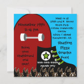 ドゥデスケートボード誕生日招待状 招待状 (裏面)