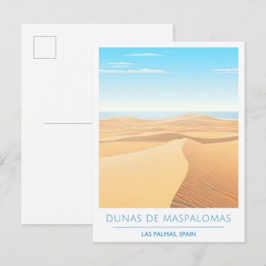 ドゥナスデマスパロマスラスパルマススペイントラベル ポストカード (正面/裏面)