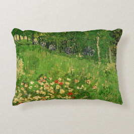 ドゥビーニーズガーデンbyヴィンセント・ヴァン・ゴッホ，ル・ジャルダン アクセントクッション