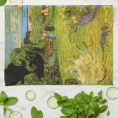 ドゥビーニーズガーデンbyヴィンセント・ヴァン・ゴッホ，ル・ジャルダン キッチンタオル (折り畳み)