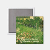 ドゥビーニーズガーデンbyヴィンセント・ヴァン・ゴッホ，ル・ジャルダン マグネット (正面/裏面)