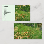 ドゥビーニーズガーデンbyヴィンセント・ヴァン・ゴッホ，ル・ジャルダン 名刺 (正面/裏面)