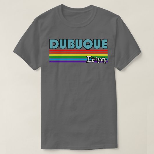 ドゥブケ・アイオワプライドドゥブケLGBTギフトLGBTQサポート Tシャツ (デザイン正面)