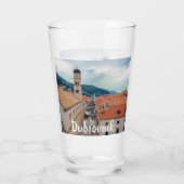 ドゥブロヴニクのメイン通りでクロアチア タンブラーグラス (裏面)