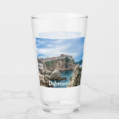 ドゥブロヴニクの壁を海から眺める タンブラーグラス (裏面)