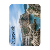 ドゥブロヴニクの壁を海から眺める マグネット (縦)