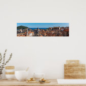 ドゥブロヴニクの街のパノラマ – クロアチア ポスター (キッチン)