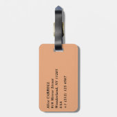 ドゥブロヴニクの街のパノラマ – クロアチア ラゲッジタグ (裏面縦)