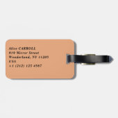 ドゥブロヴニクの街のパノラマ – クロアチア ラゲッジタグ (裏面横)