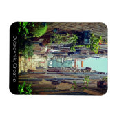 ドゥブロヴニクインザオールドシティウォールズホリデーポストカ マグネット (横)