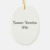 ドゥブロヴニククロアチアカスタムクリスマス装飾 セラミックオーナメント (裏面)