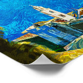 ドゥブロヴニククロアチアスケッチウォーターカラー ポスター (角)