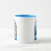 ドゥブロヴニククロアチアトラベルアートヴィンテージ マグカップ (中央)