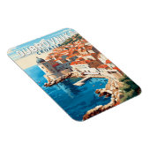 ドゥブロヴニククロアチアトラベルアートヴィンテージ マグネット (右側)