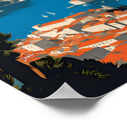 ドゥブロヴニククロアチアトラベル ポスター (角)