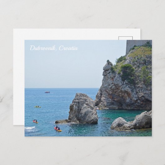 ドゥブロヴニククロアチアロックスホリデーポストカード シーズンポストカード (正面/裏面)