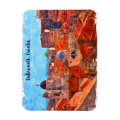 ドゥブロヴニククロアチアワイ絵を描トカラーズトラベル マグネット (縦)