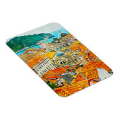 ドゥブロヴニククロアチアワーターカラー油絵を描ポスター マグネット (右側)