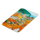 ドゥブロヴニククロアチアワーターカラー油絵を描ポスター マグネット (左側)