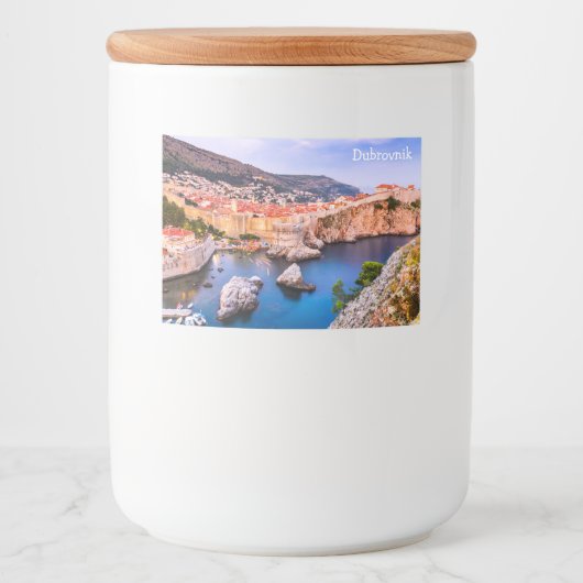 ドゥブロヴニククロアチア フードラベル (正面)