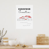 ドゥブロヴニククロアチア ポスター (キッチン)