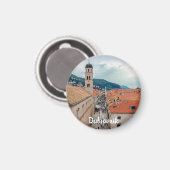 ドゥブロヴニクメイン通り，クロアチア マグネット (正面/裏面)