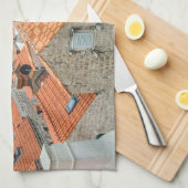 ドゥブロヴニク市の中心 キッチンタオル (四つ折り)