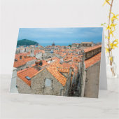 ドゥブロヴニク市内中心部 カード (黄色い花)